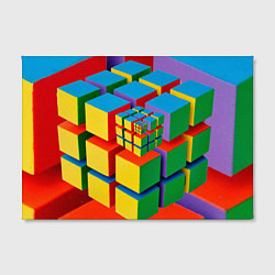 Холст прямоугольный Цветные кубики КУБОКУБ, цвет: 3D-принт — фото 2