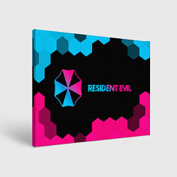 Холст прямоугольный Resident Evil Neon Gradient, цвет: 3D-принт