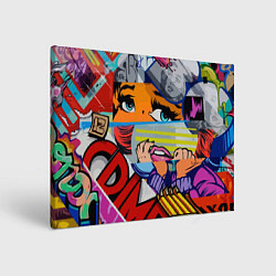 Холст прямоугольный Авангардная композиция Pop art Eyes, цвет: 3D-принт