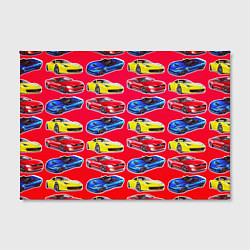Холст прямоугольный Спортивные машины, цвет: 3D-принт — фото 2