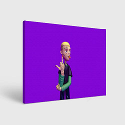 Картина прямоугольная Lil Peep На Фиолетовом Фоне
