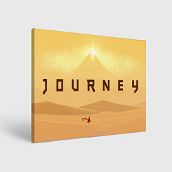 Холст прямоугольный Странник в пустыне - Journey, цвет: 3D-принт