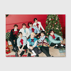 Холст прямоугольный Stray Kids Christmas EveL, цвет: 3D-принт — фото 2