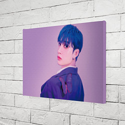 Холст прямоугольный Stray Kids 2nd World Tour Maniac Bang Chan, цвет: 3D-принт — фото 2