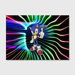 Холст прямоугольный Sonic - hedgehog - video game, цвет: 3D-принт — фото 2