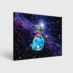 Холст прямоугольный Super Mario Galaxy - Nintendo, цвет: 3D-принт