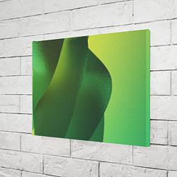 Холст прямоугольный Зелёные абстрактные волны, цвет: 3D-принт — фото 2