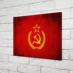 Холст прямоугольный СССР - старый флаг, цвет: 3D-принт — фото 2