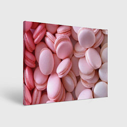 Холст прямоугольный Красные и розовые кексы, цвет: 3D-принт