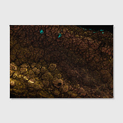 Холст прямоугольный Абстрактный песок из золота, цвет: 3D-принт — фото 2