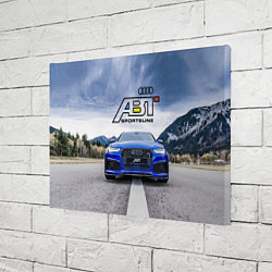 Холст прямоугольный Audi ABT - sportsline на трассе, цвет: 3D-принт — фото 2