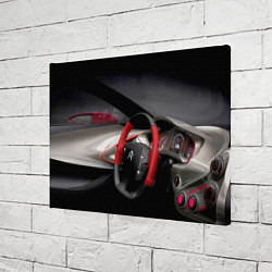 Холст прямоугольный Ситроен - салон - Steering wheel, цвет: 3D-принт — фото 2
