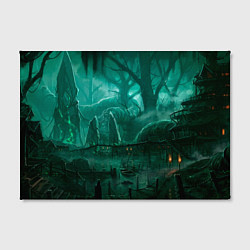 Холст прямоугольный Причал у болота, цвет: 3D-принт — фото 2