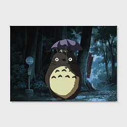 Холст прямоугольный Totoro in rain forest, цвет: 3D-принт — фото 2