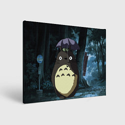 Картина прямоугольная Totoro in rain forest