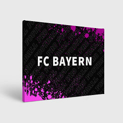 Холст прямоугольный Bayern pro football: надпись и символ, цвет: 3D-принт