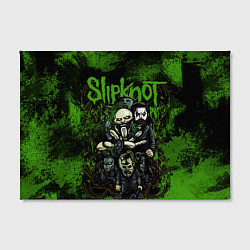 Холст прямоугольный Slipknot green art, цвет: 3D-принт — фото 2