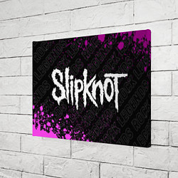 Холст прямоугольный Slipknot rock legends: надпись и символ, цвет: 3D-принт — фото 2