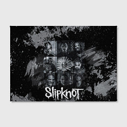 Холст прямоугольный Slipknot black & white style, цвет: 3D-принт — фото 2