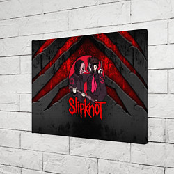 Холст прямоугольный Slipknot black and red, цвет: 3D-принт — фото 2