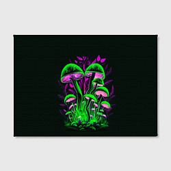 Холст прямоугольный Фантастические кислотные грибы, цвет: 3D-принт — фото 2
