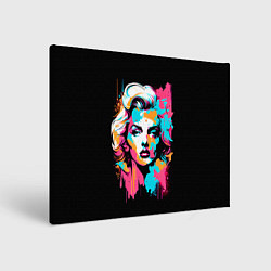 Холст прямоугольный Мэрилин Монро - поп арт, цвет: 3D-принт