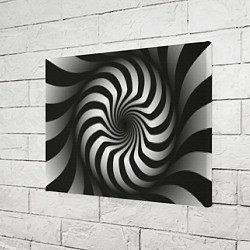 Холст прямоугольный Объёмная спираль - оптическая иллюзия, цвет: 3D-принт — фото 2