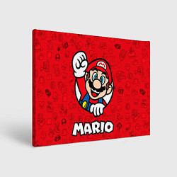 Холст прямоугольный Луиджи и Марио, цвет: 3D-принт