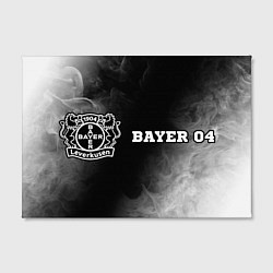 Холст прямоугольный Bayer 04 sport на темном фоне: надпись и символ, цвет: 3D-принт — фото 2