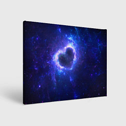 Холст прямоугольный Галактика любви - neon heart, цвет: 3D-принт