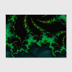 Холст прямоугольный Фрактал зеленая ёлочка, цвет: 3D-принт — фото 2