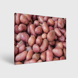 Холст прямоугольный Картофельные клубни, цвет: 3D-принт