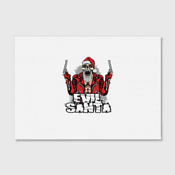 Холст прямоугольный Злой Санта, цвет: 3D-принт — фото 2