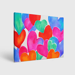 Холст прямоугольный Сердечный день, цвет: 3D-принт