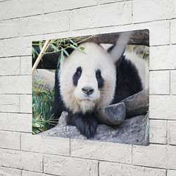 Холст прямоугольный Панда отдыхает, цвет: 3D-принт — фото 2