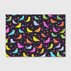 Холст прямоугольный Сказочные птички синички, цвет: 3D-принт — фото 2