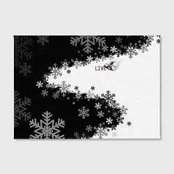 Холст прямоугольный Сноуборд черно-белый, цвет: 3D-принт — фото 2