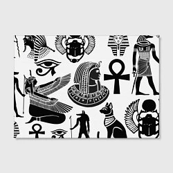 Холст прямоугольный Египетские знаки, цвет: 3D-принт — фото 2