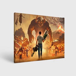 Холст прямоугольный Serious Sam, цвет: 3D-принт