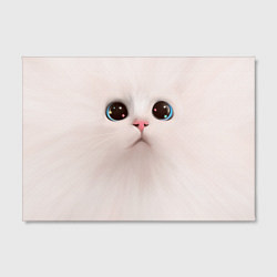 Холст прямоугольный Милый кот с большими глазами, цвет: 3D-принт — фото 2