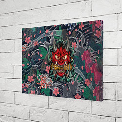 Холст прямоугольный Irazumi devil и волны, цвет: 3D-принт — фото 2