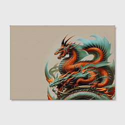 Холст прямоугольный Japan dragon - irezumi, цвет: 3D-принт — фото 2