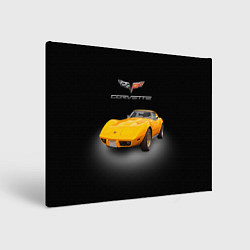 Картина прямоугольная Американский спорткар Chevrolet Corvette Stingray