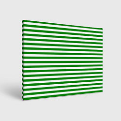 Холст прямоугольный Тельняшка зеленая Пограничных войск, цвет: 3D-принт