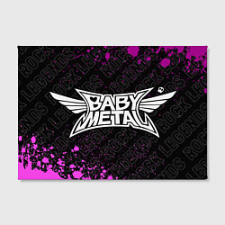 Холст прямоугольный Babymetal rock legends: надпись и символ, цвет: 3D-принт — фото 2