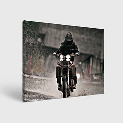 Картина прямоугольная Мотоцикл в дождь