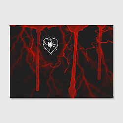 Холст прямоугольный Гранж, разводы и паук, цвет: 3D-принт — фото 2