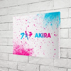 Холст прямоугольный Akira neon gradient style: надпись и символ, цвет: 3D-принт — фото 2