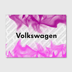 Холст прямоугольный Volkswagen pro racing: надпись и символ, цвет: 3D-принт — фото 2