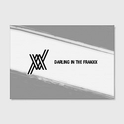 Холст прямоугольный Darling in the FranXX glitch на светлом фоне: надп, цвет: 3D-принт — фото 2